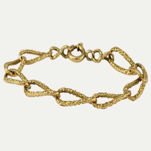 Pulseira com elos em ouro