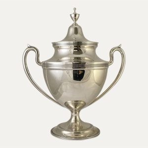 Silver sugar bowl