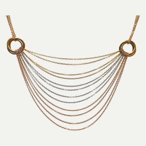 Gargantilha em ouro Cartier Trinity