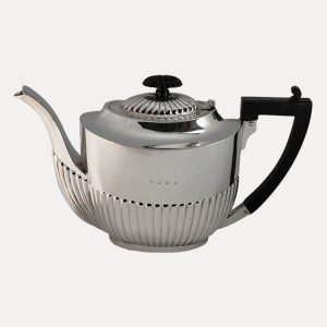 Silver English teapot