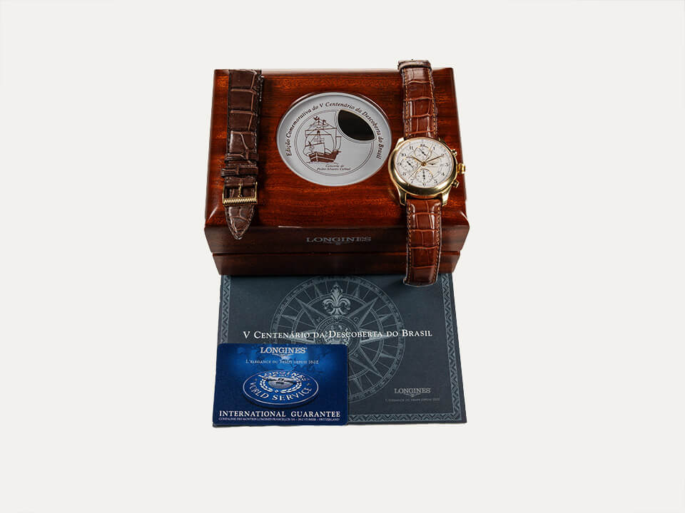 Relógio Longines, caixa ouro, V Centenário da Descoberta do Brasil - Image 3