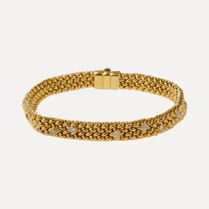 Diamonds gold bracelet