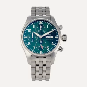 IWC Pilots chronograph steel watch