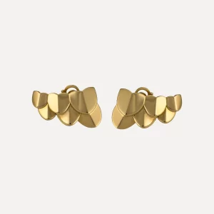 Brincos Fred Paris Double Arc em ouro