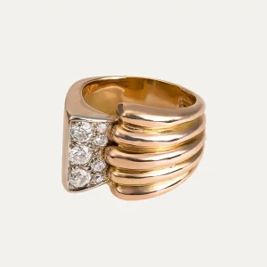 Anel em ouro rosa e Diamantes