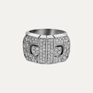 Anel Bulgari Parentesi, ouro e diamantes