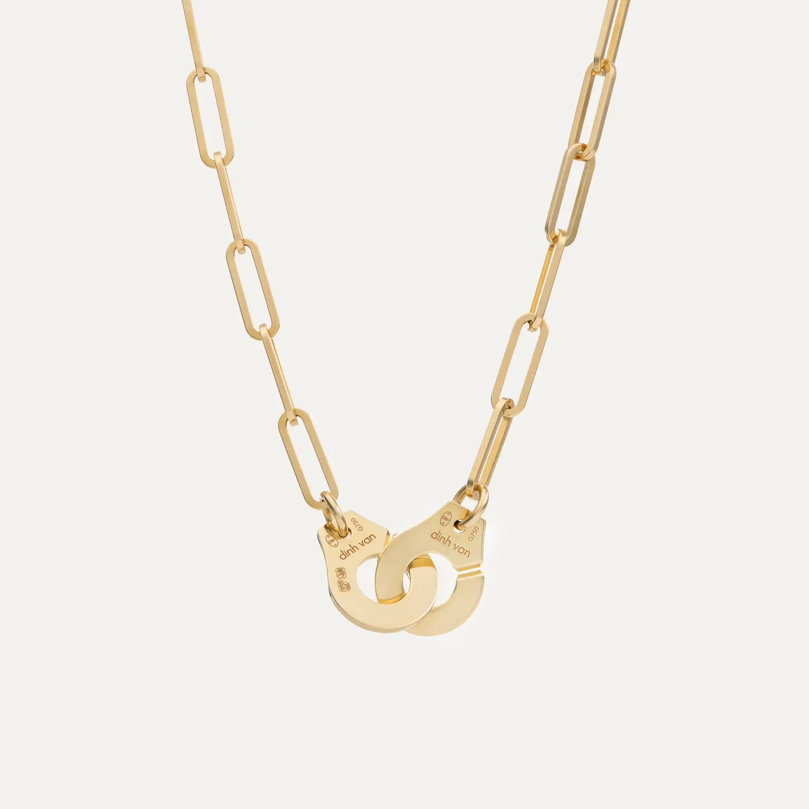 Colar Menottes dinh van R12 em ouro