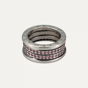 Anel Bulgari B.zero1, ouro e rodolite